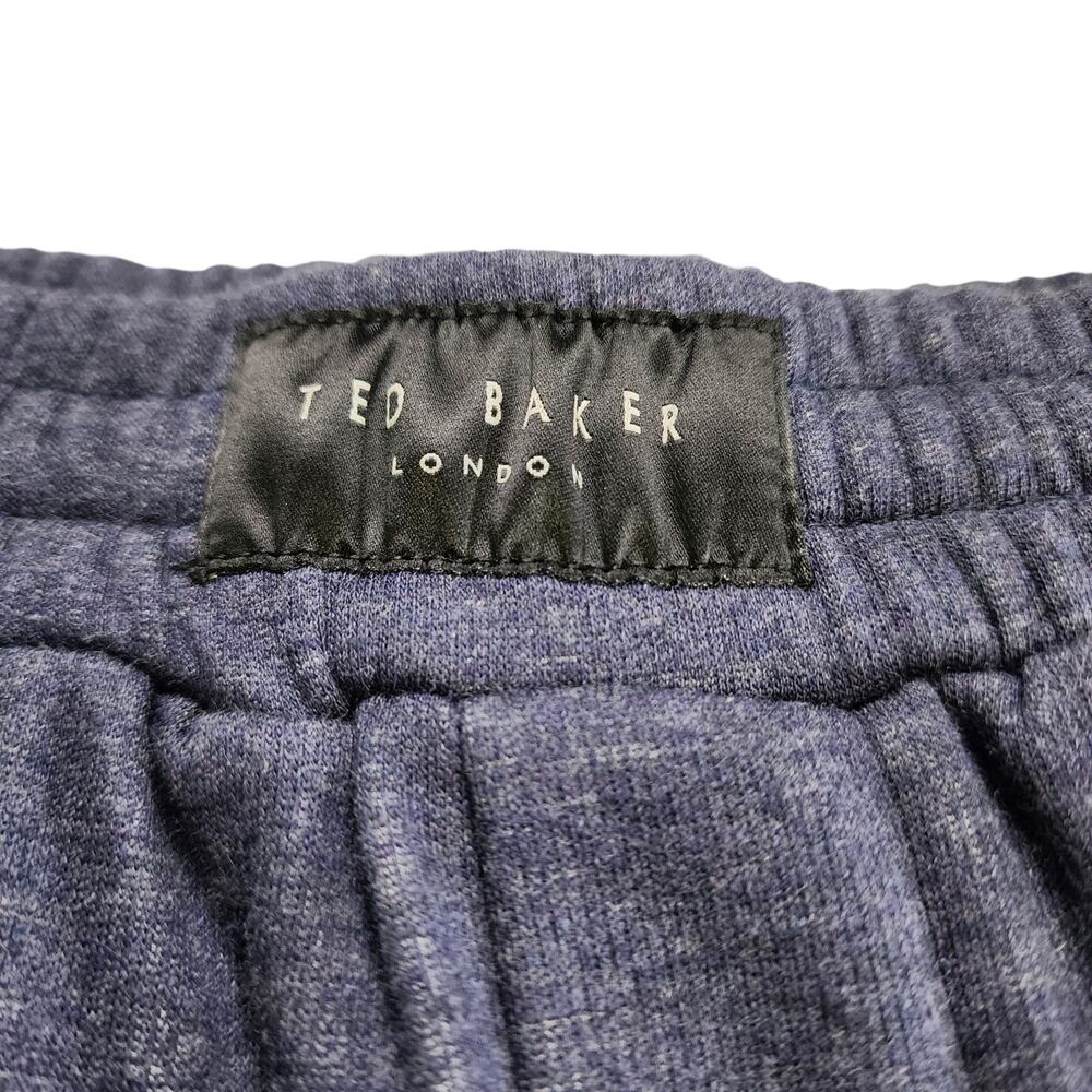 Ted Baker Mens Luxe Fused Fleece Lounge Jogger Pants Size XL Navy Heather Cozy - Picture 7 of 12